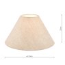 Laura Ashley Laura Ashley - Bray Shade Natural Linen (10 inch)