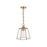 Laura Ashley Laura Ashley - Clayton Pendant Antique Brass Glass