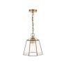 Laura Ashley Laura Ashley - Clayton Pendant Antique Brass Glass