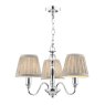 Laura Ashley Laura Ashley - Ellis 3 Light Pendant Polished Chrome With Shades