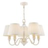 Laura Ashley Laura Ashley - Ellis 5 Light Pendant Ivory With Shades