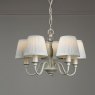Laura Ashley Laura Ashley - Ellis 5 Light Pendant Ivory With Shades