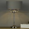 Laura Ashley Laura Ashley - Sorrento 3lt Table Lamp Polished Nickel With Charcoal Shade