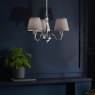 Laura Ashley Laura Ashley - Ellis 5 Light Pendant Polished Chrome With Shades
