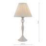 Laura Ashley Laura Ashley - Ellis Table Lamp Grey With Ivory Shade