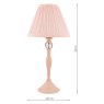 Laura Ashley Laura Ashley - Ellis Table Lamp Pink With Blush Shade