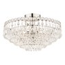 Laura Ashley Laura Ashley - Enid 5lt Semi Flush Polished Nickel Crystal