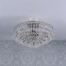 Laura Ashley Laura Ashley - Enid 5lt Semi Flush Polished Nickel Crystal