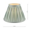Laura Ashley Laura Ashley - Fenn Silk Shade Duck Egg (8 inch)