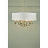 Laura Ashley Laura Ashley - Sorrento 6lt Pendant Antique Brass With Ivory Shade