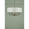 Laura Ashley Laura Ashley - Sorrento 6lt Pendant Antique Brass With Ivory Shade