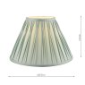 Laura Ashley Laura Ashley - Fenn Silk Shade Duck Egg (10 inch)