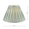Laura Ashley Laura Ashley - Fenn Silk Shade Duck Egg (12 inch)