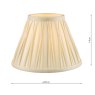 Laura Ashley Laura Ashley - Fenn Silk Shade Ivory (8 inch)