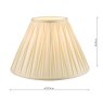 Laura Ashley Laura Ashley - Fenn Silk Shade Ivory (10 inch)