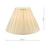 Laura Ashley Laura Ashley - Fenn Silk Shade Ivory (12 inch)