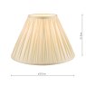 Laura Ashley Laura Ashley - Fenn Silk Shade Ivory (14 inch)