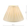Laura Ashley Laura Ashley - Fenn Silk Shade Ivory (16 inch)