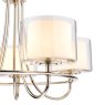 Laura Ashley Laura Ashley - Southwell 5lt Chandelier Polished Nickel Glass Shades