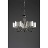 Laura Ashley Laura Ashley - Southwell 5lt Chandelier Polished Nickel Glass Shades