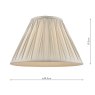 Laura Ashley Laura Ashley - Fenn Silk Shade Silver (12 inch)