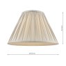 Laura Ashley Laura Ashley - Fenn Silk Shade Silver 35 (14 inch)