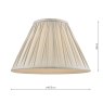 Laura Ashley Laura Ashley - Fenn Silk Shade Silver (16 inch)