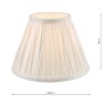 Laura Ashley Laura Ashley - Fenn Silk Shade White (8 inch)