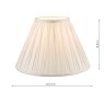 Laura Ashley Laura Ashley - Fenn Silk Shade White (10 inch)