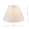 Laura Ashley Laura Ashley - Fenn Silk Shade White (14 inch)
