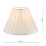 Laura Ashley Laura Ashley - Fenn Silk Shade White (16 inch)