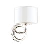 Laura Ashley Laura Ashley - Southwell Wall Light Polished Nickel Glass Shade