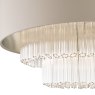 Laura Ashley Laura Ashley - Genevieve 5 Light Pendant Grey Shade Glass