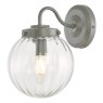 Laura Ashley Laura Ashley - Georgie Outdoor Wall Light Matt Grey Glass IP44