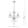 Laura Ashley Laura Ashley - Harriet 3 Light Crystal Chandelier