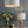 Laura Ashley Laura Ashley - Hazelton Drum Shade Silver/Pink (18 inch)