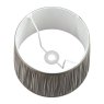 Laura Ashley Laura Ashley - Hemsley Pleated Silk Shade Grey (12 inch)