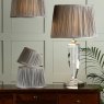 Laura Ashley Laura Ashley - Hemsley Pleated Silk Shade Grey (12 inch)