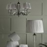 Laura Ashley Laura Ashley - Hemsley Pleated Silk Shade Silver (8 inch)