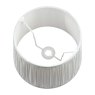Laura Ashley Laura Ashley - Hemsley Pleated Silk Shade Silver (8 inch)