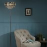 Laura Ashley Laura Ashley - Vienna 3lt Floor Lamp Crystal Polished Chrome