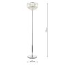 Laura Ashley Laura Ashley - Vienna 3lt Floor Lamp Crystal Polished Chrome