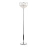 Laura Ashley Lighting Laura Ashley - Vienna 3lt Floor Lamp Crystal Polished Chrome