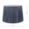 Laura Ashley Laura Ashley - Hemsley Silk Shade Blue (16 inch)