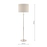 Laura Ashley Laura Ashley - Highgrove Floor Lamp Polished Nickel With Shade