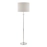 Laura Ashley Laura Ashley - Highgrove Floor Lamp Polished Nickel With Shade