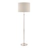 Laura Ashley Laura Ashley - Highgrove Floor Lamp Polished Nickel With Shade