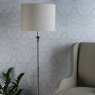 Laura Ashley Laura Ashley - Highgrove Floor Lamp Polished Nickel With Shade