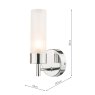 Laura Ashley Laura Ashley - Howard Bathroom Wall Light Polished Chrome IP44