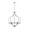 Laura Ashley Laura Ashley - Joseph 5 Light Chandelier Polished Chrome Glass